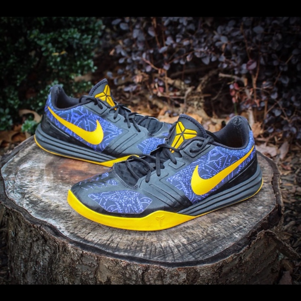 Kobe 4am edition shoes (lakers color-way)